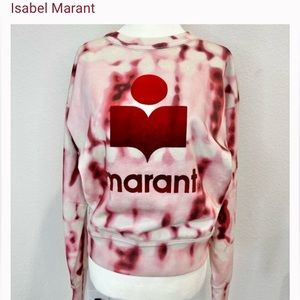 Isabel marant Mobyli Sweatshirt in red tie dye